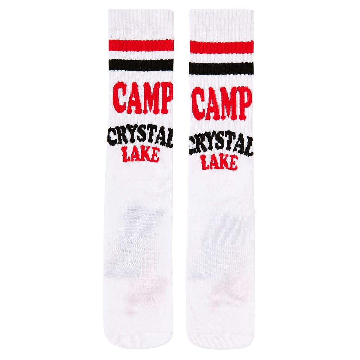 Camp Crystal Lake Crew Socks - Friday the 13th WHITE