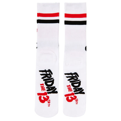 Camp Crystal Lake Crew Socks - Friday the 13th WHITE