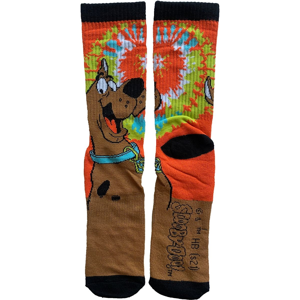 Tie Dye Scooby Crew Socks - Scooby-Doo BROWN