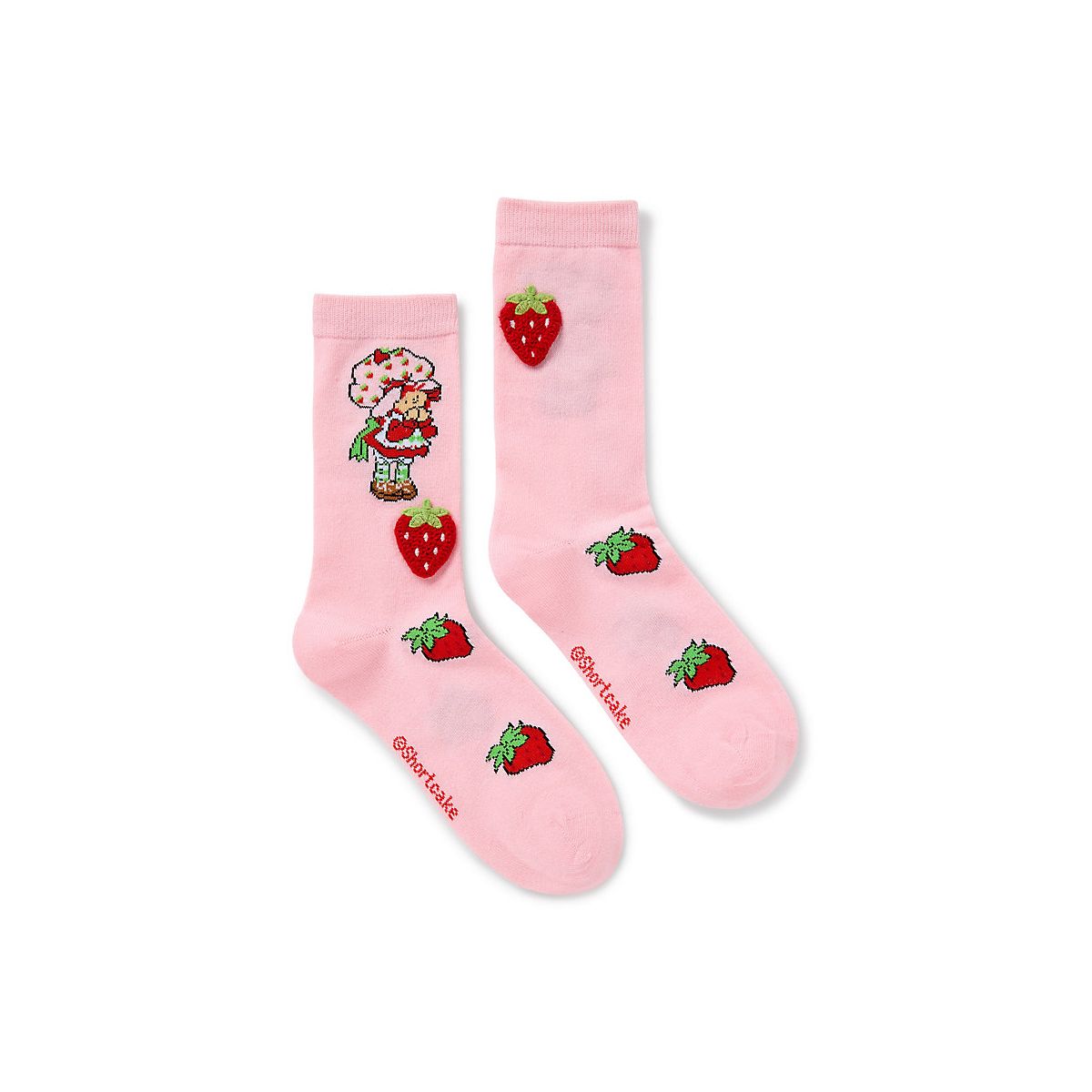 Strawberry Shortcake 3D Plush Crew Socks MULTI-COLOR