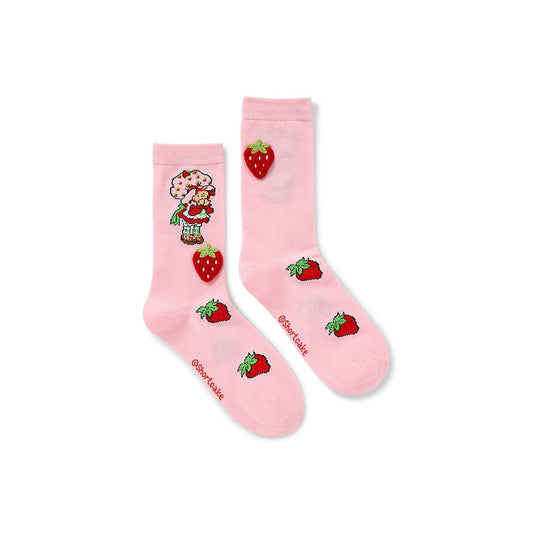 Strawberry Shortcake 3D Plush Crew Socks MULTI-COLOR