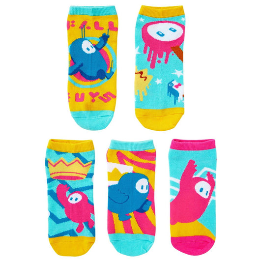 Fall Guys No Show Socks - 5 Pack MULTI-COLOR
