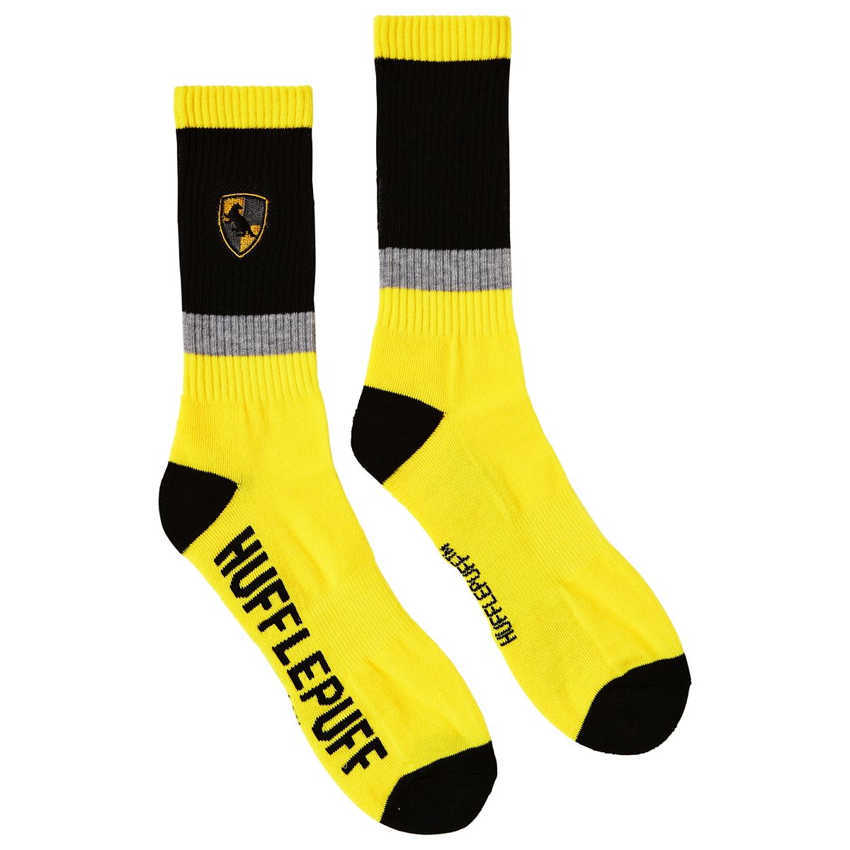 Hufflepuff Crew Socks - Harry Potter YELLOW