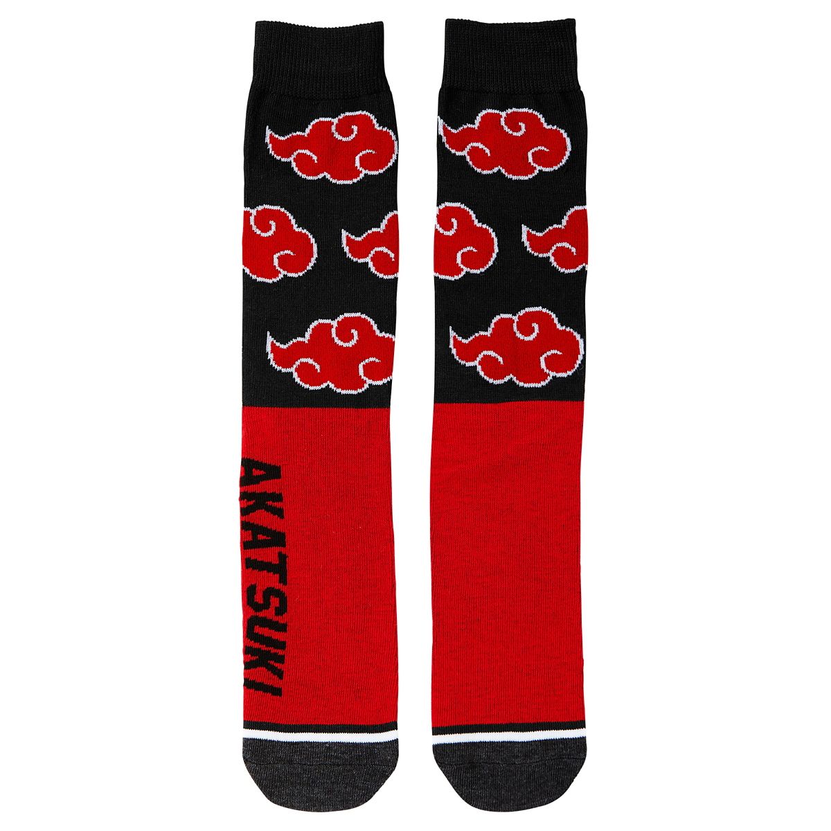 Naruto Crew Socks - Naruto Shippuden BLACK AND RED