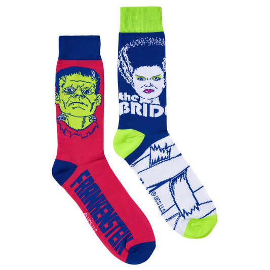 Universal Monsters Frankenstein Crew Socks - 2 Pairs MULTI-COLOR