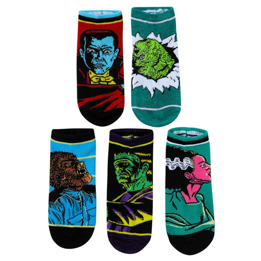 Universal Monsters Ankle Socks - 5 Pair MULTI-COLOR