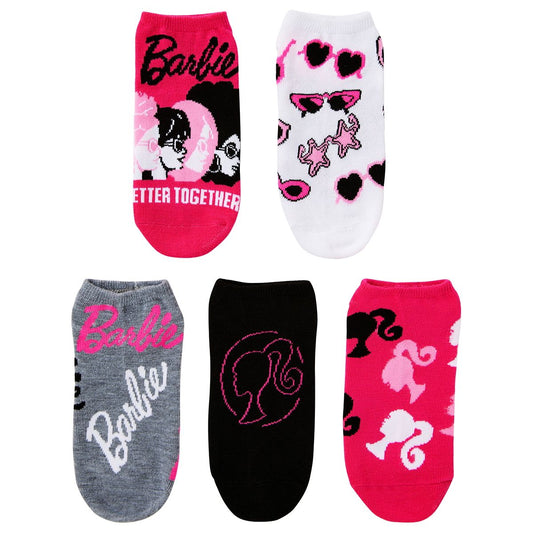 Barbie the Movie Ankle Socks - 5 Pairs HOT PINK