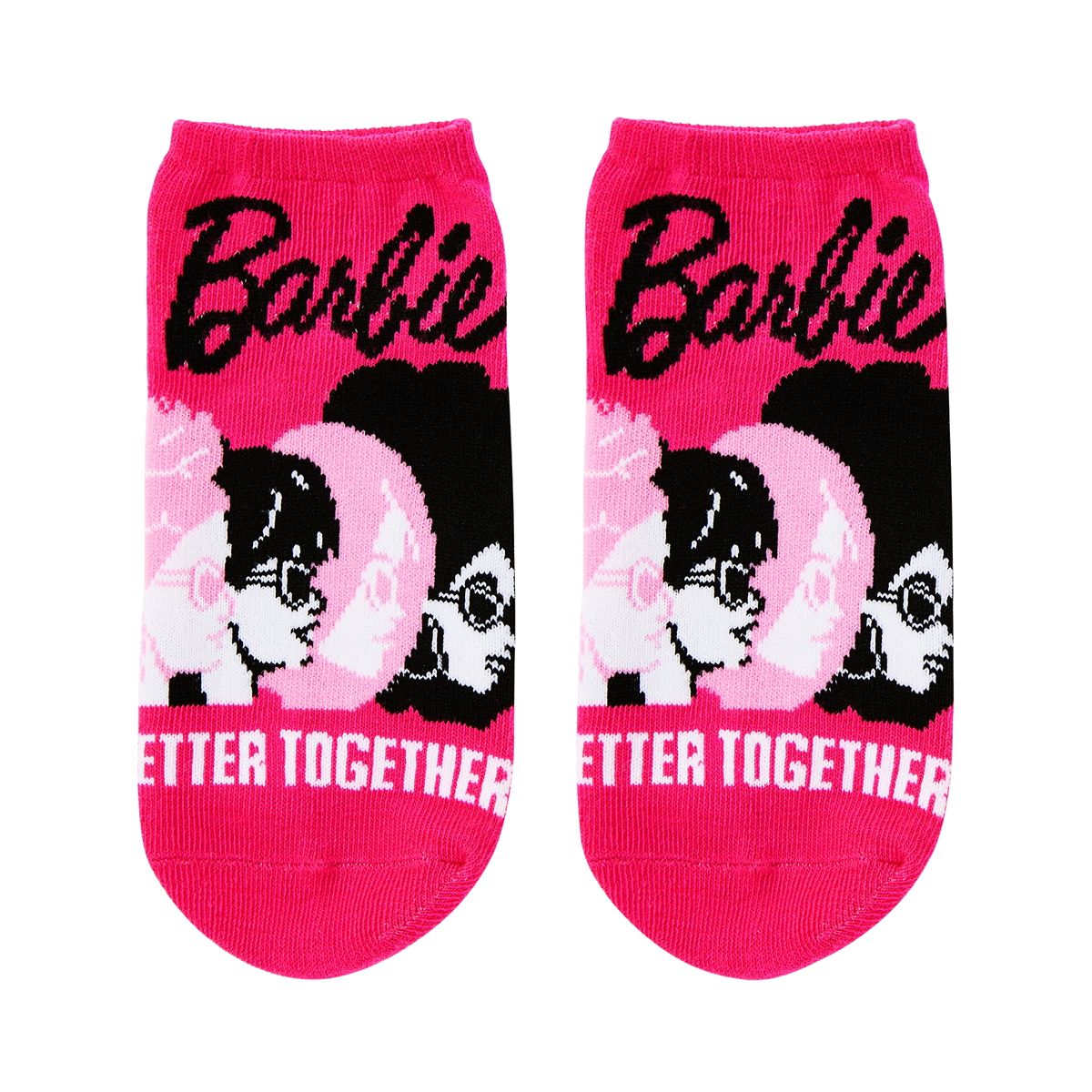 Barbie the Movie Ankle Socks - 5 Pairs HOT PINK
