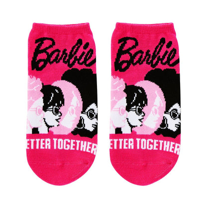 Barbie the Movie Ankle Socks - 5 Pairs HOT PINK