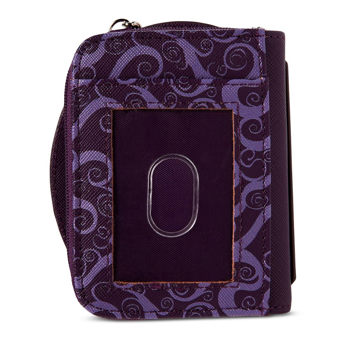 Coraline Face Circle Zip Wallet PURPLE