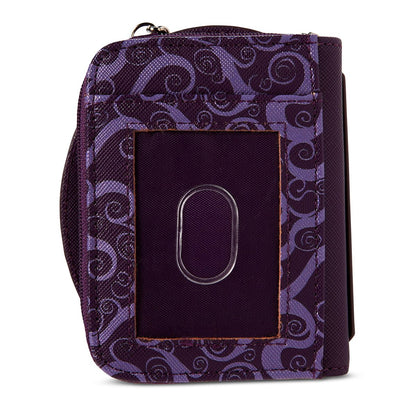 Coraline Face Circle Zip Wallet PURPLE