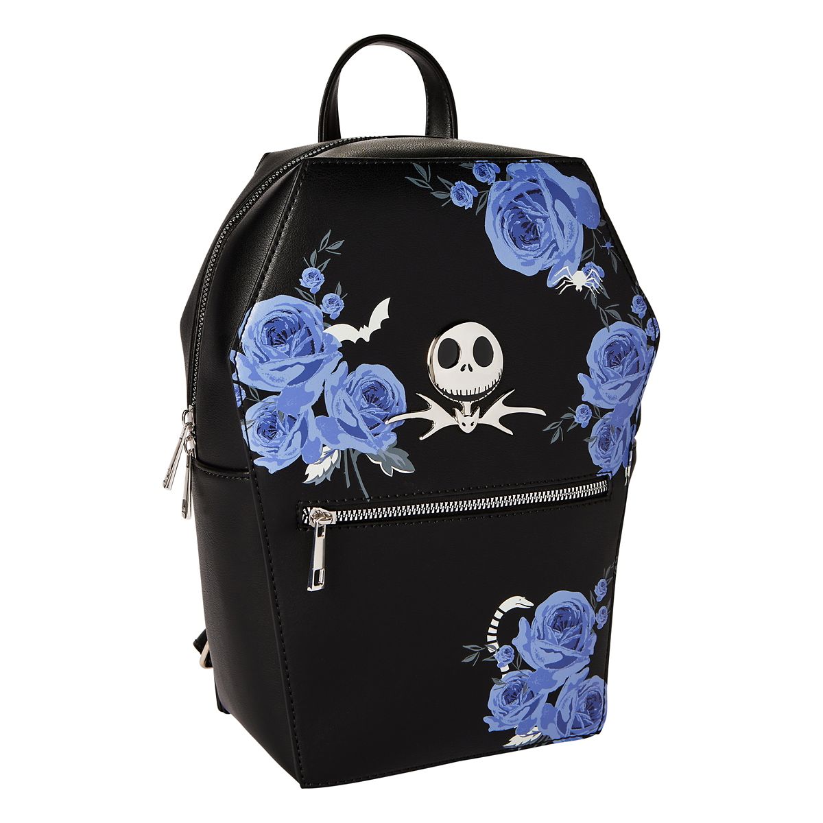 Jack Skellington Coffin Mini Backpack - The Nightmare Before Christmas BLACK