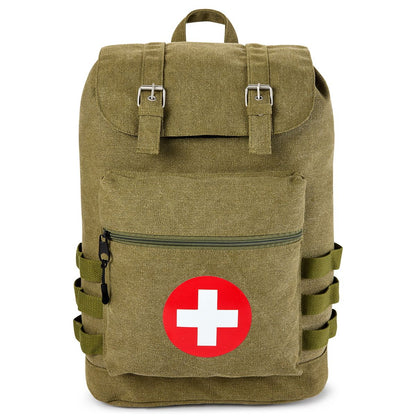 Vintage Army Medic Backpack GREEN