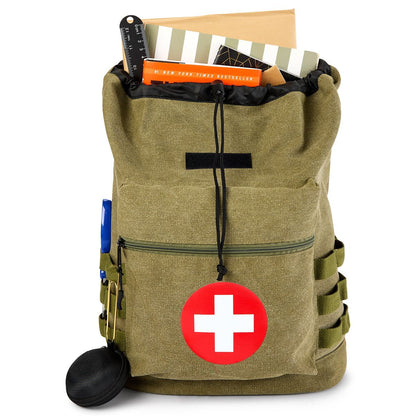 Vintage Army Medic Backpack GREEN