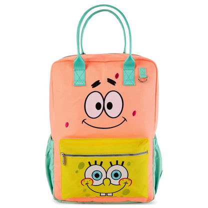 SpongeBob SquarePants x Whatever! Makes You Happy Faces Backpack YELLOW/PINK