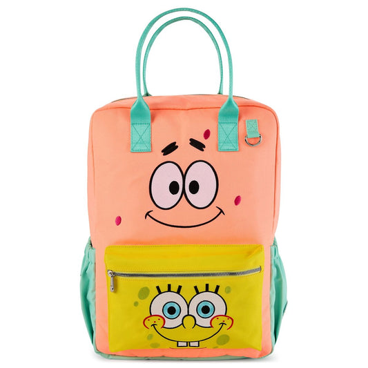 SpongeBob SquarePants x Whatever! Makes You Happy Faces Backpack YELLOW/PINK