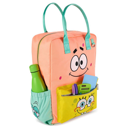 SpongeBob SquarePants x Whatever! Makes You Happy Faces Backpack YELLOW/PINK