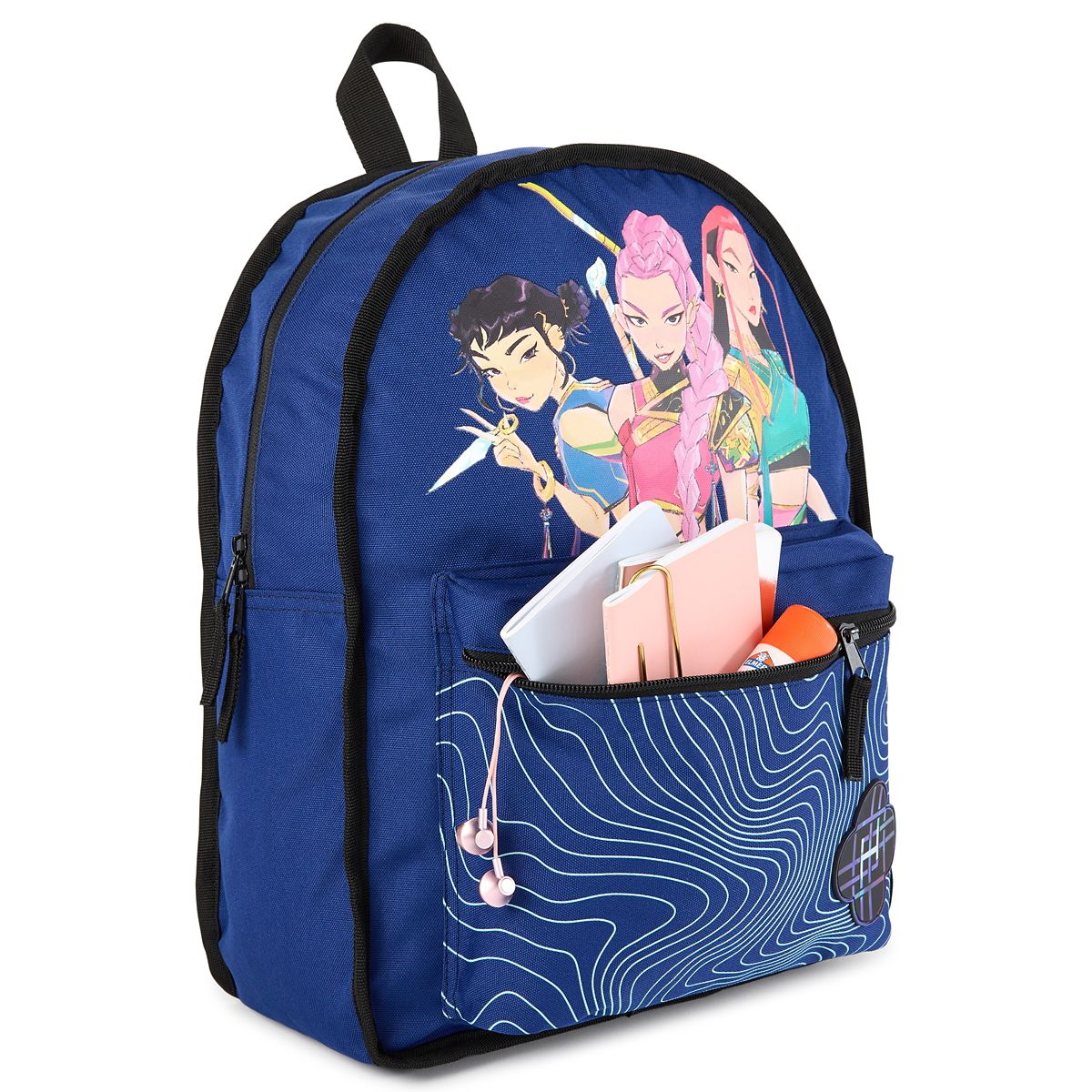 Flip Pak KPop Demon Hunters Saja Boys & Huntr/x Reversible Backpack MULTI-COLOR