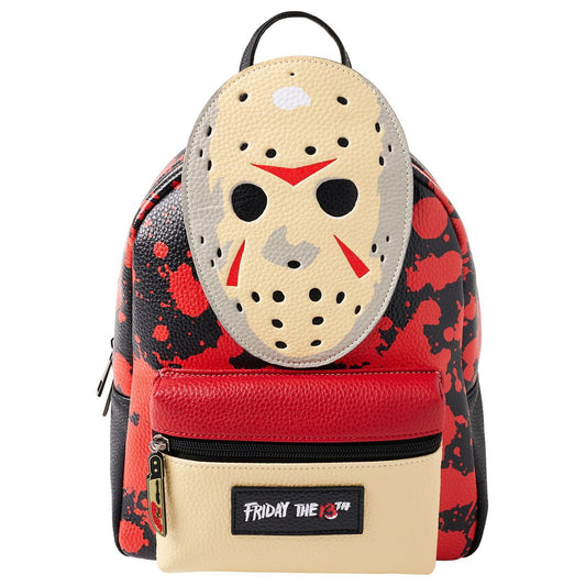 Jason Voorhees Mini Backpack - Friday the 13th BLACK AND RED