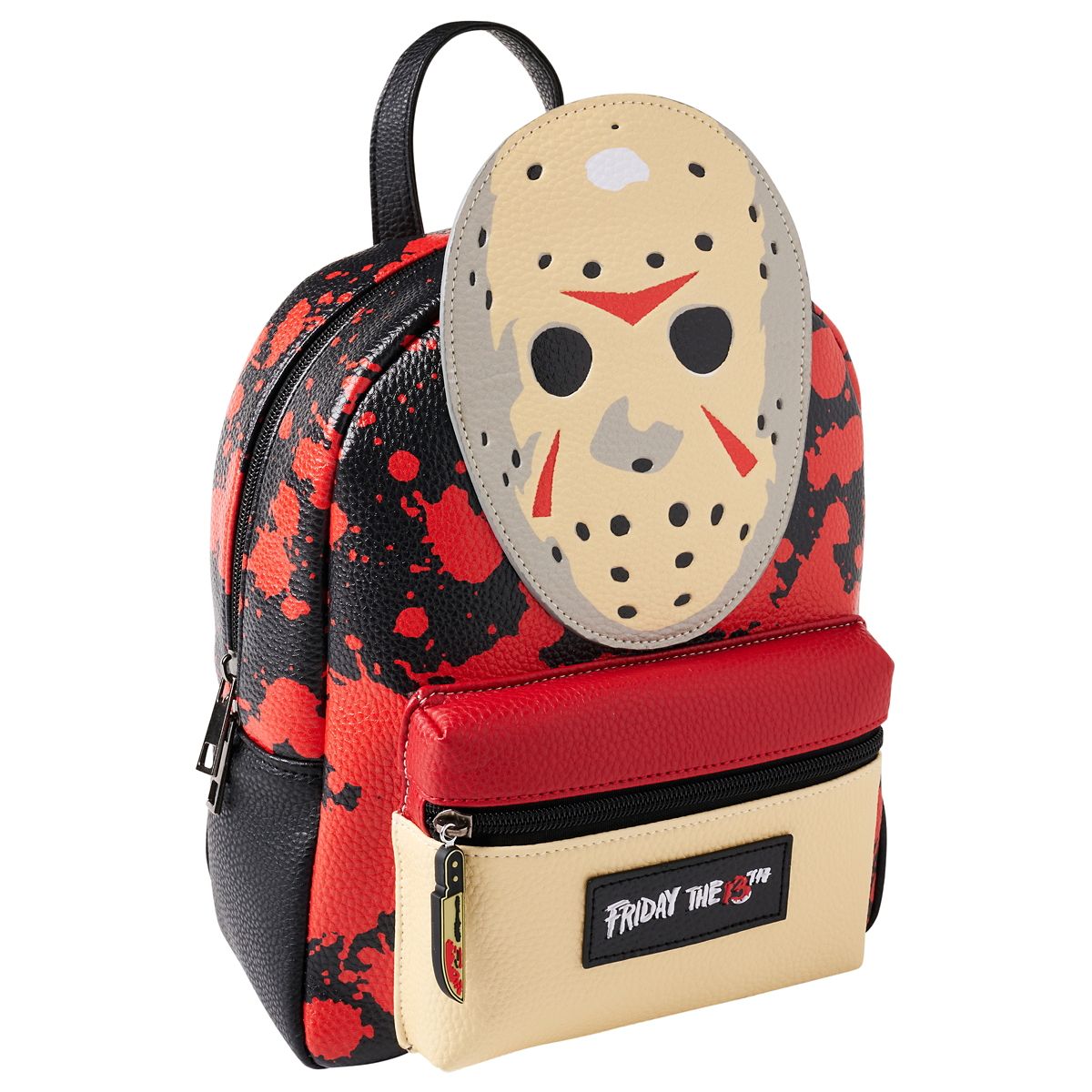 Jason Voorhees Mini Backpack - Friday the 13th BLACK AND RED