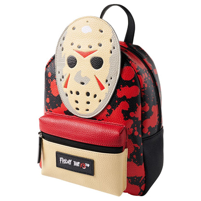 Jason Voorhees Mini Backpack - Friday the 13th BLACK AND RED