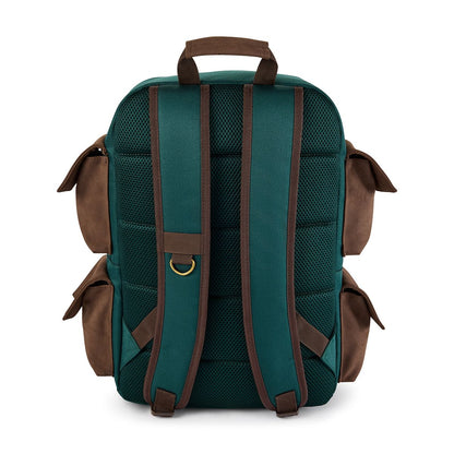 The Legend of Zelda Quilted Built Up Backpack BLACK AND GREEN