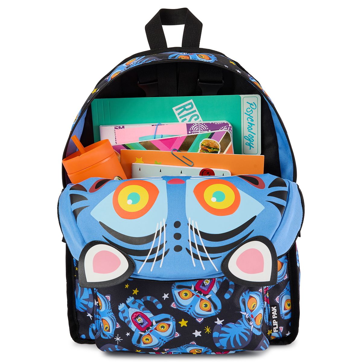 Flip Pak KPop Demon Hunters Derpy Reversible Backpack BLUE