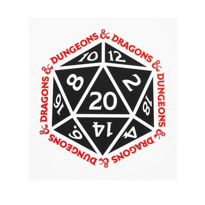 Dice Decal - Dungeons & Dragons BLACK