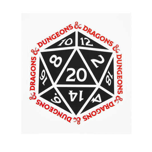 Dice Decal - Dungeons & Dragons BLACK