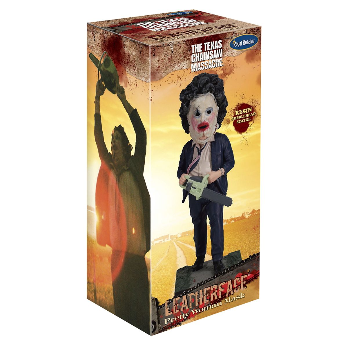 Leatherface Pretty Woman Mask Bobblehead Statue - The Texas Chainsaw Massacre MULTI-COLOR
