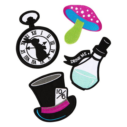 Alice in Wonderland Patch Set - 4 Pack MULTI-COLOR