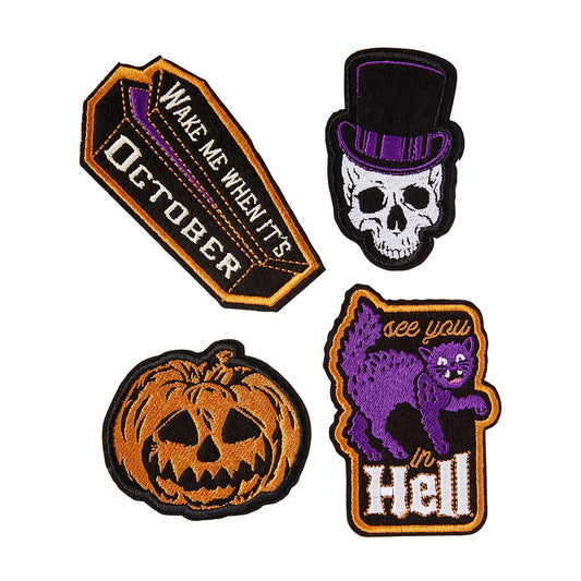 Halloween Patch Set - 4 Pack MULTI-COLOR