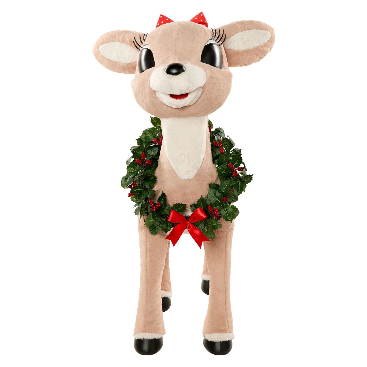 4 Ft Clarice Animatronic - Rudolph the Red-Nosed Reindeer BROWN