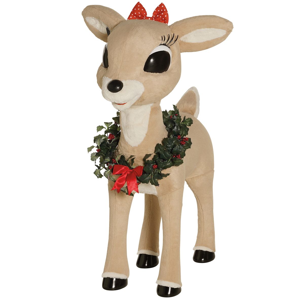 4 Ft Clarice Animatronic - Rudolph the Red-Nosed Reindeer BROWN