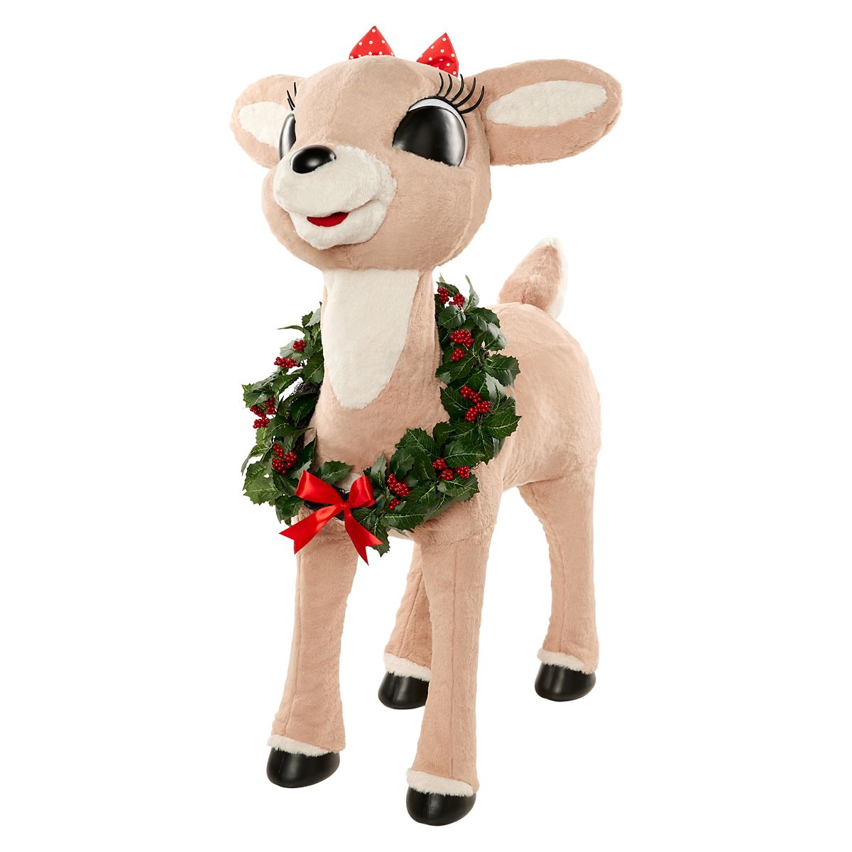 4 Ft Clarice Animatronic - Rudolph the Red-Nosed Reindeer BROWN