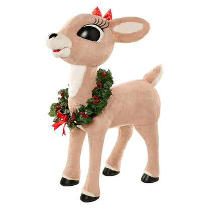 4 Ft Clarice Animatronic - Rudolph the Red-Nosed Reindeer BROWN