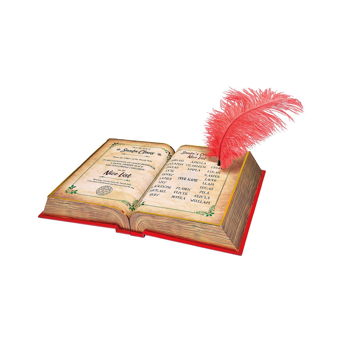 15.5 In Santa's Magic Book Animatronic MULTI-COLOR