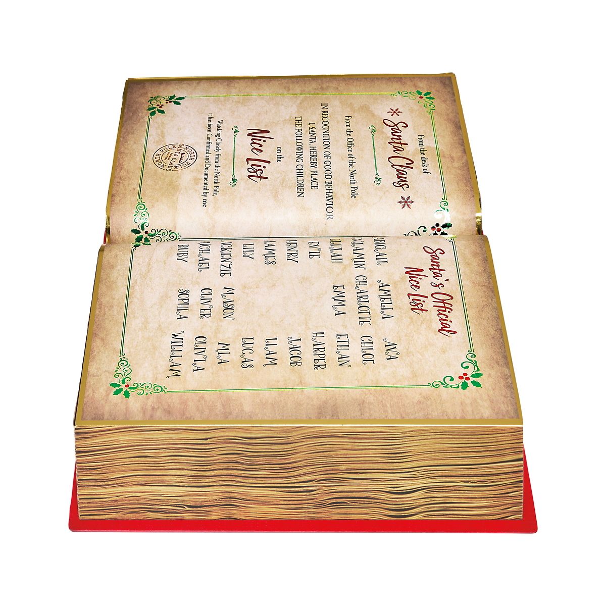 15.5 In Santa's Magic Book Animatronic MULTI-COLOR