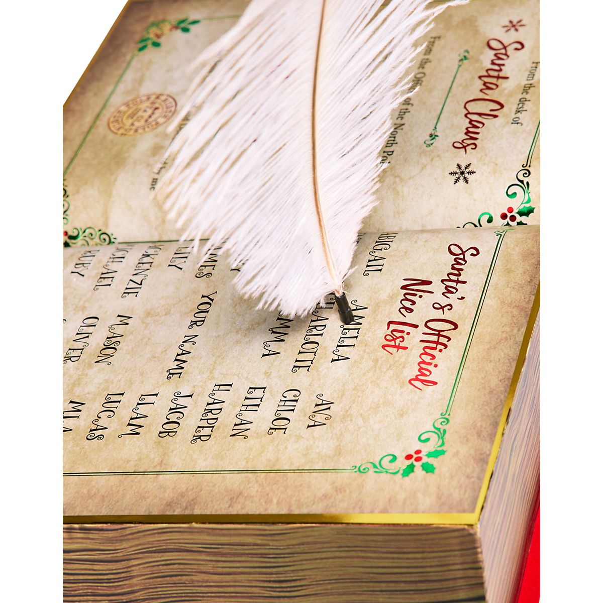 15.5 In Santa's Magic Book Animatronic MULTI-COLOR