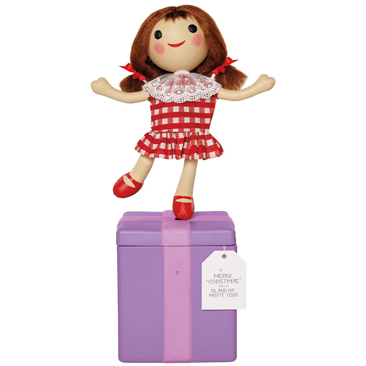 4 Ft 6 In Misfit Doll Animatronic - Rudolph the Red-Nosed Reindeer MULTI-COLOR