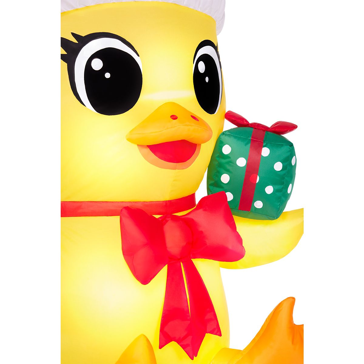 3 Ft Light-Up Duck with Presents Inflatable Decoration YELLOW