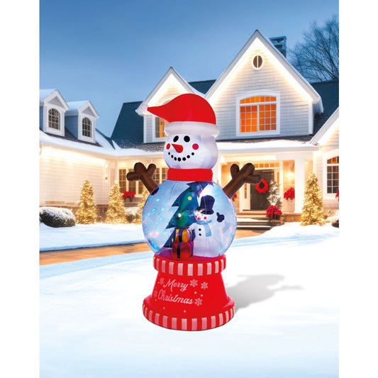 10 Ft Light-Up Snow Much Fun Globe Inflatable Decoration MULTI-COLOR