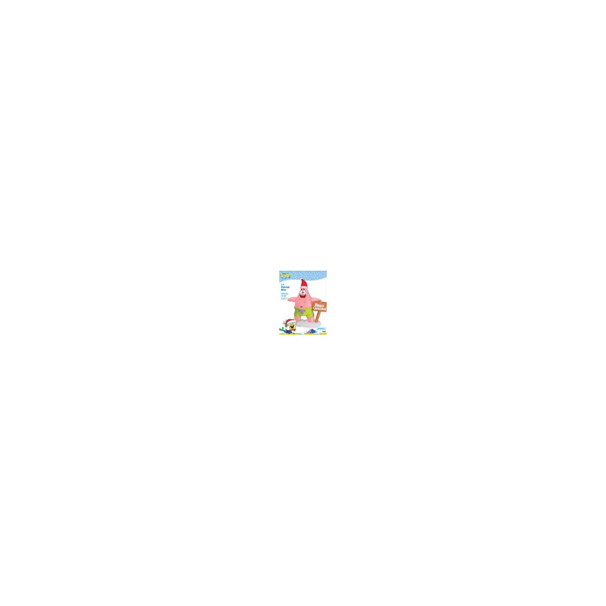 6 Ft Light-Up Patrick Star Christmas Inflatable Decoration - SpongeBob SquarePants MULTI-COLOR
