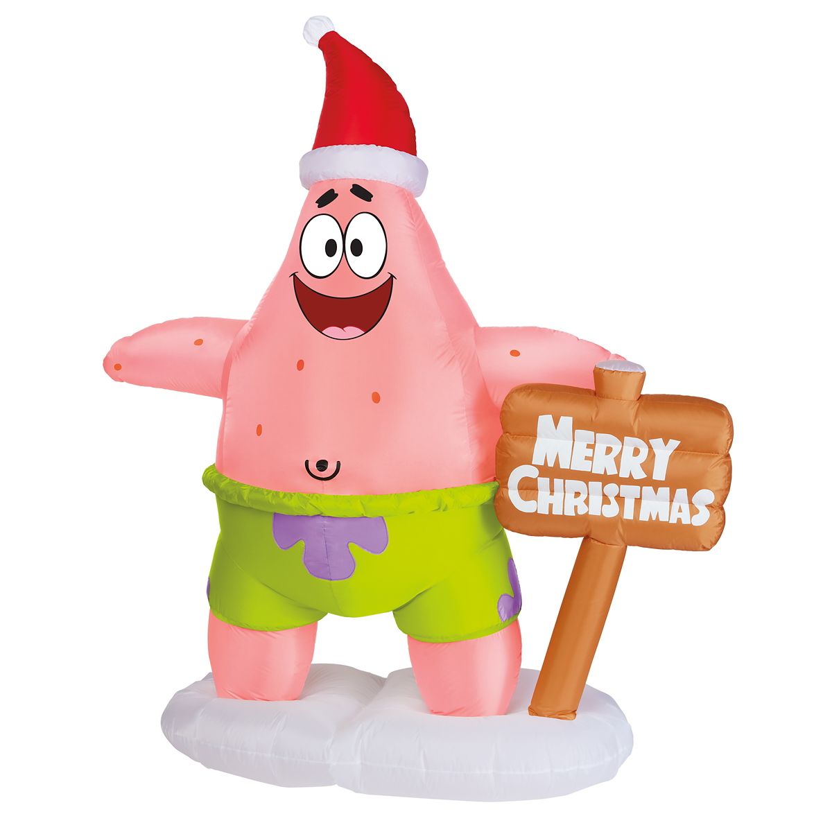 6 Ft Light-Up Patrick Star Christmas Inflatable Decoration - SpongeBob SquarePants MULTI-COLOR