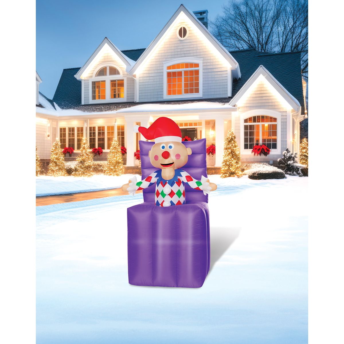 4 Ft 11 In Light-Up Charlie-in-the-Box Animated Inflatable Decoration - Rudolph the Red-Nosed Reindeer MULTI-COLOR