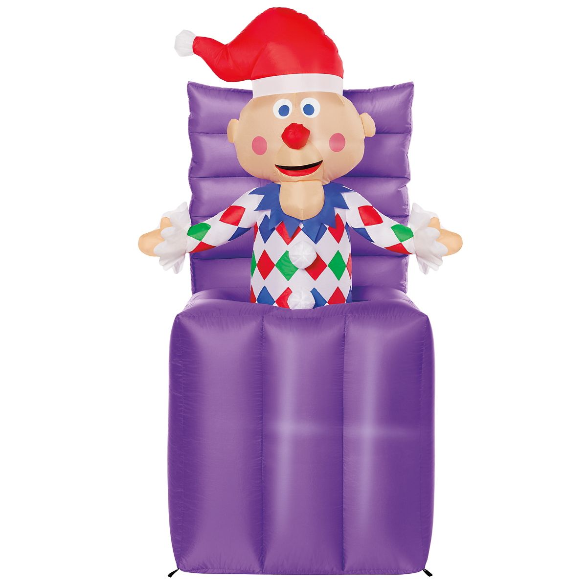 4 Ft 11 In Light-Up Charlie-in-the-Box Animated Inflatable Decoration - Rudolph the Red-Nosed Reindeer MULTI-COLOR