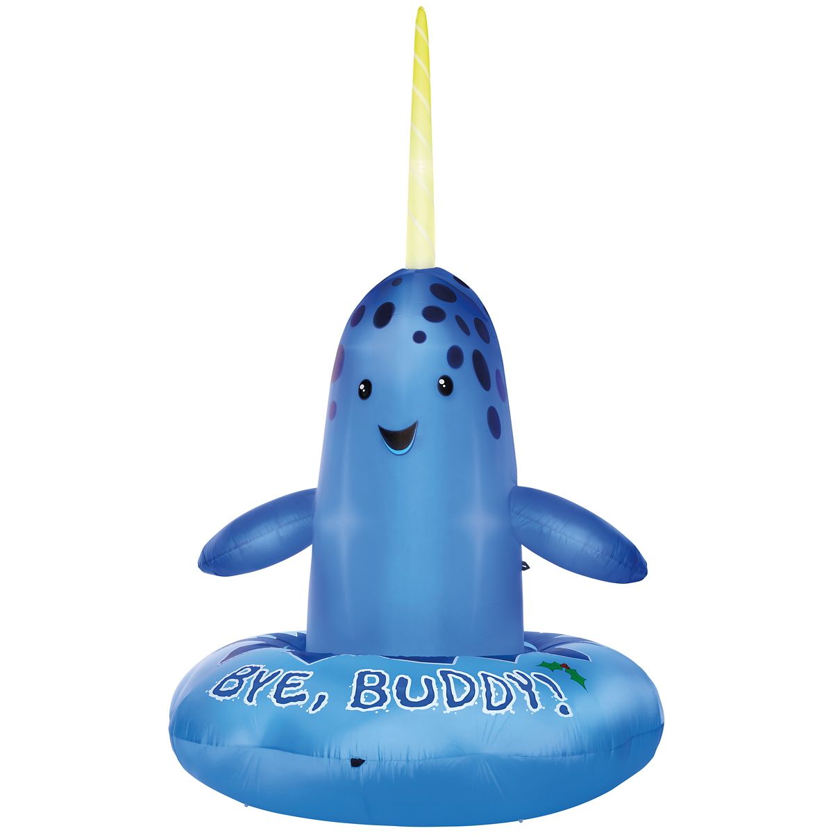8 Ft 2 In Light-Up Narwhal Inflatable Decoration MULTI-COLOR