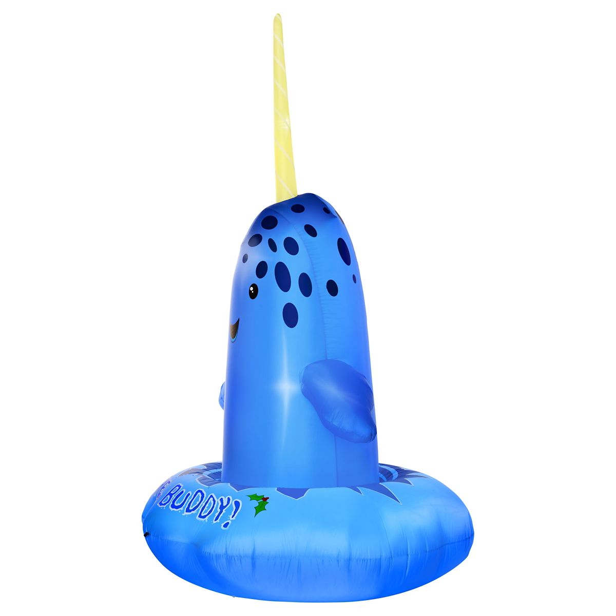 8 Ft 2 In Light-Up Narwhal Inflatable Decoration MULTI-COLOR