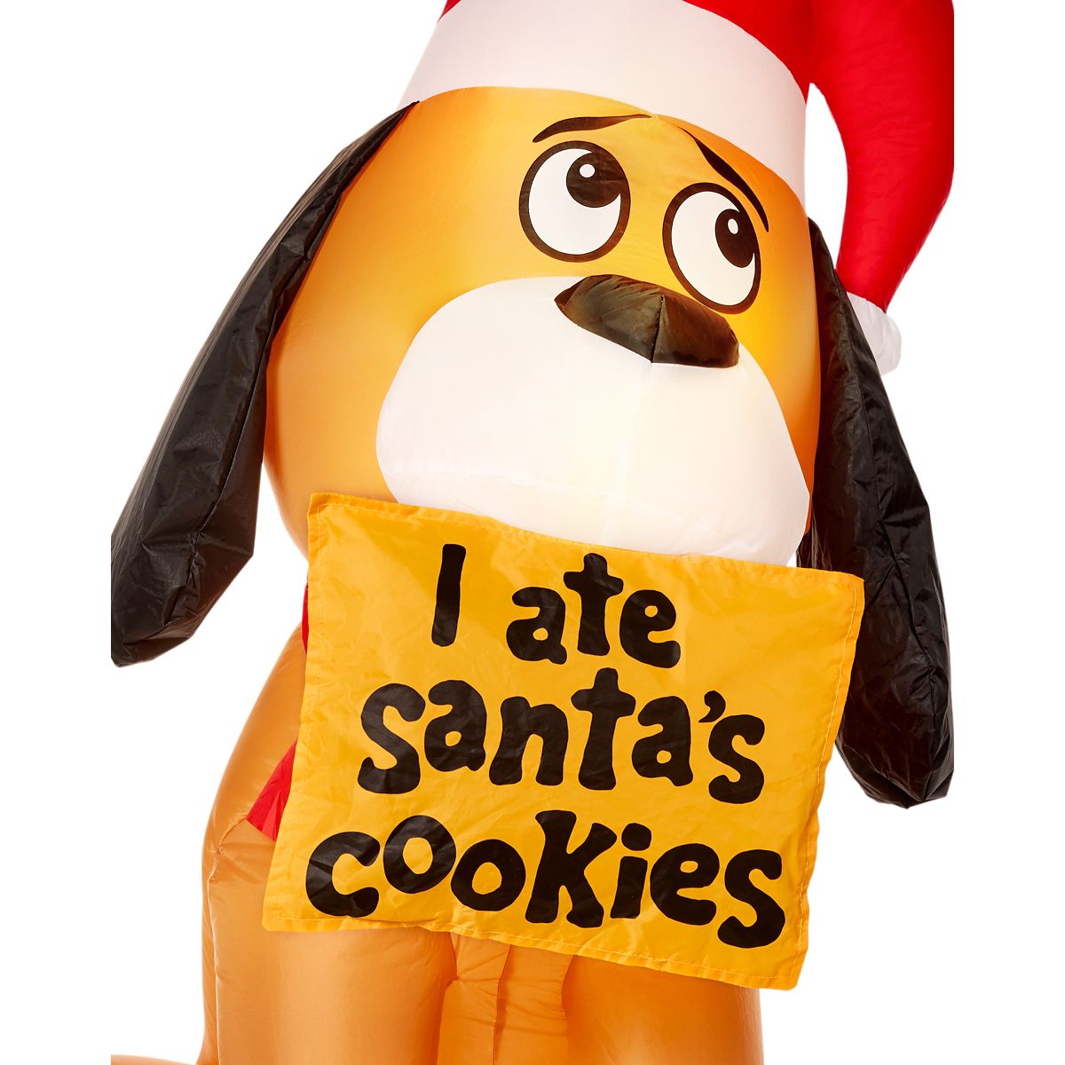 4 Ft Light-Up Santa's Dog Inflatable Decoration MULTI-COLOR