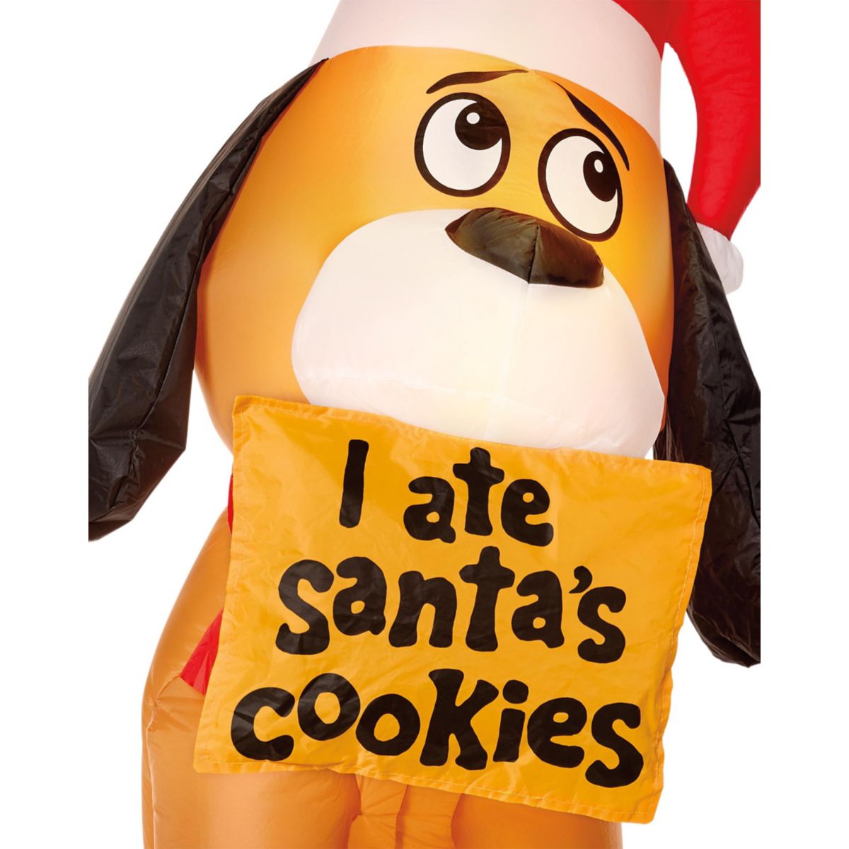 4 Ft Light-Up Santa's Dog Inflatable Decoration MULTI-COLOR